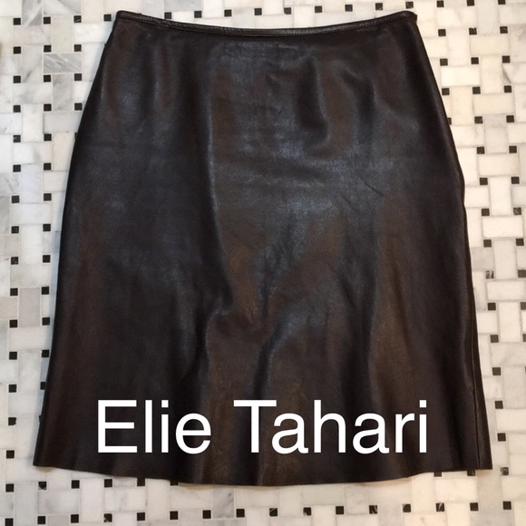 Elie Tahari Dresses & Skirts - Elie Tahari Leather Skirt